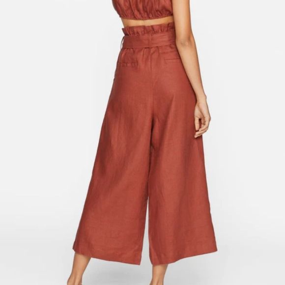 100% linen NWT Mikoh LAGUNA PANTS - Picture 2 of 13